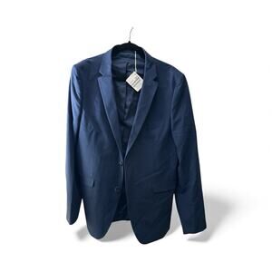 Brunello Cucinelli Navy Super 150s virgin wool four season twill blazer! 44r/50d